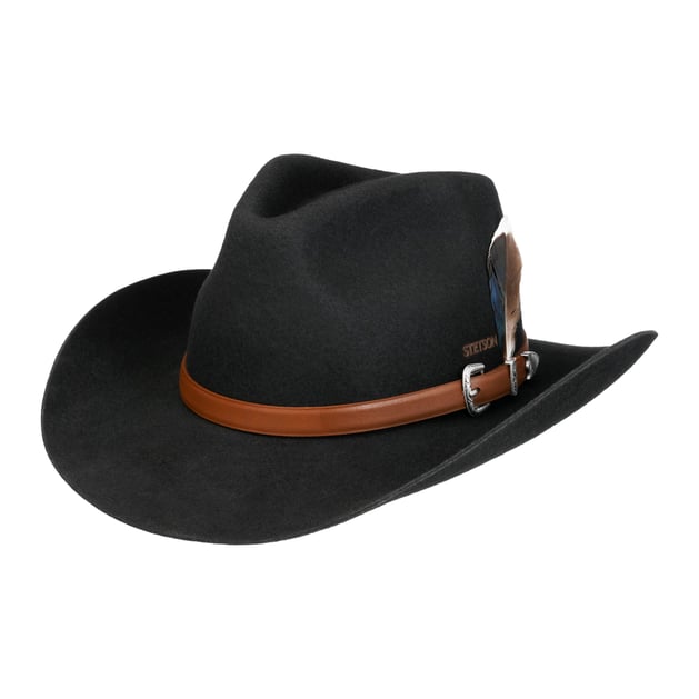 Chapeau de Cowboy Western en Paille de Palme marron clair STETSON