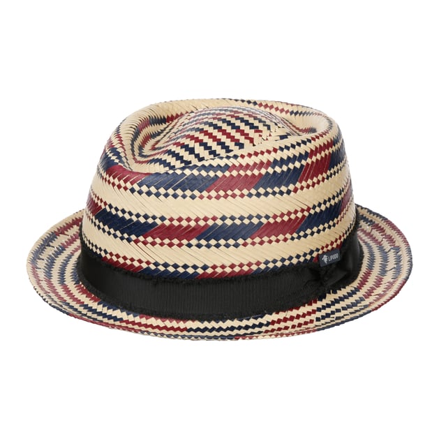 Chapeau Porkpie Paille Naturelle Classic Italy - Homme Et Femme, Fabriqué En Italie